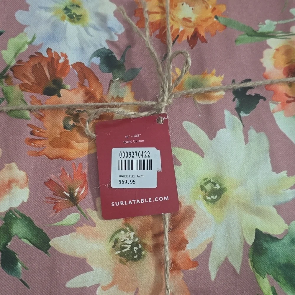 Sur La Table Fall Botanical Runner, Size 108